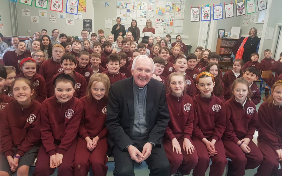 Bishop Brendan Leahy visits Killoughteen NS