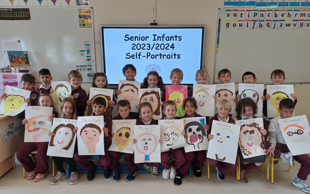 Ms. Gleeson’s Senior Infants Self-Portraits